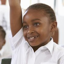 Kids At School Desks